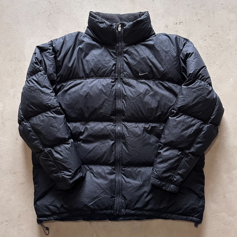 vintage y2k nike black puffer jacket